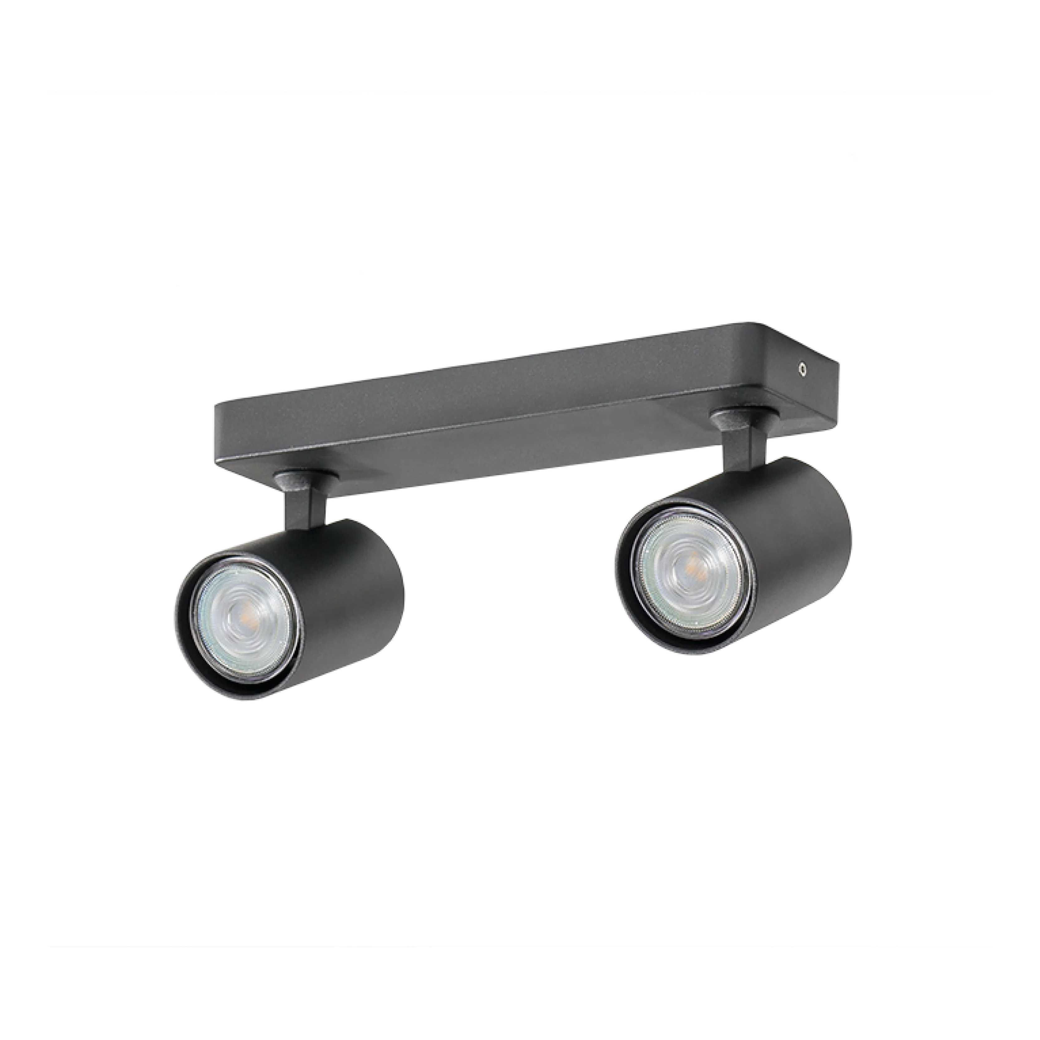 Spot aparent EXO, negru, finisaj mat, 230V, GU10, 2x40W, IP20