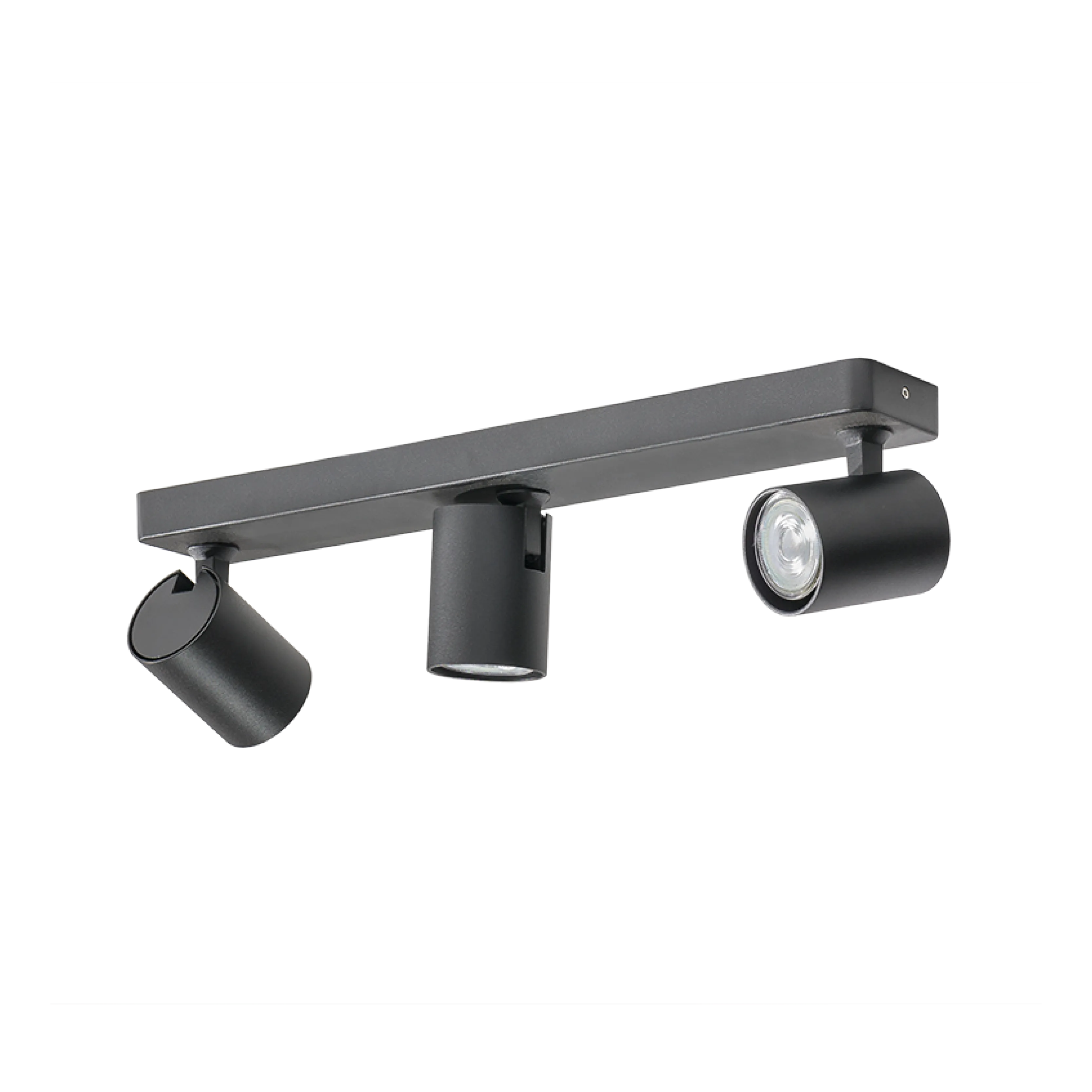 Spot aparent EXO, negru, finisaj mat, 230V, GU10, 3x40W, IP20