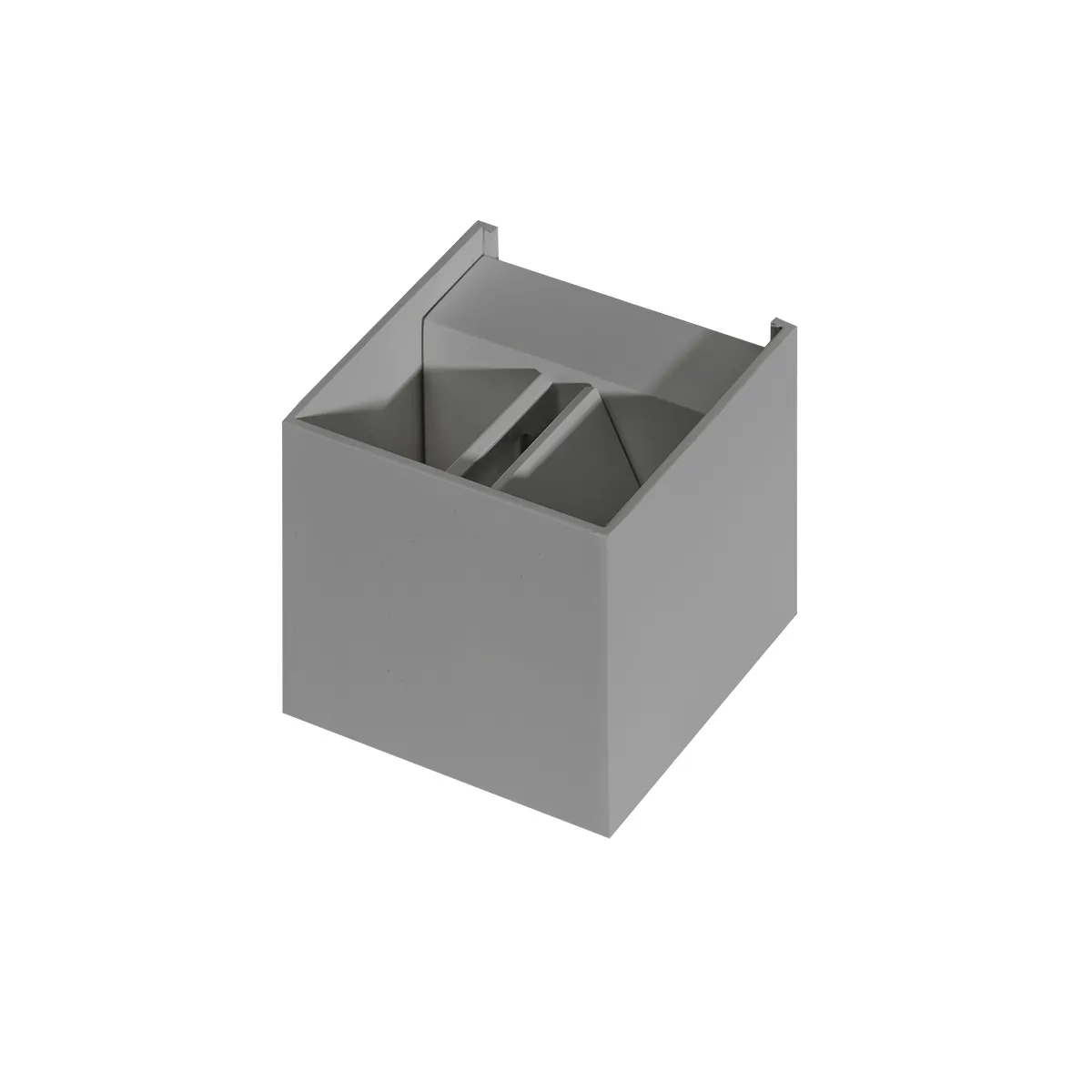 Aplică GAMBINO, gri deschis, finisaj mat, 230V, LED, 2x6W, 480lm, 3000K, CRI ≥80, IP54