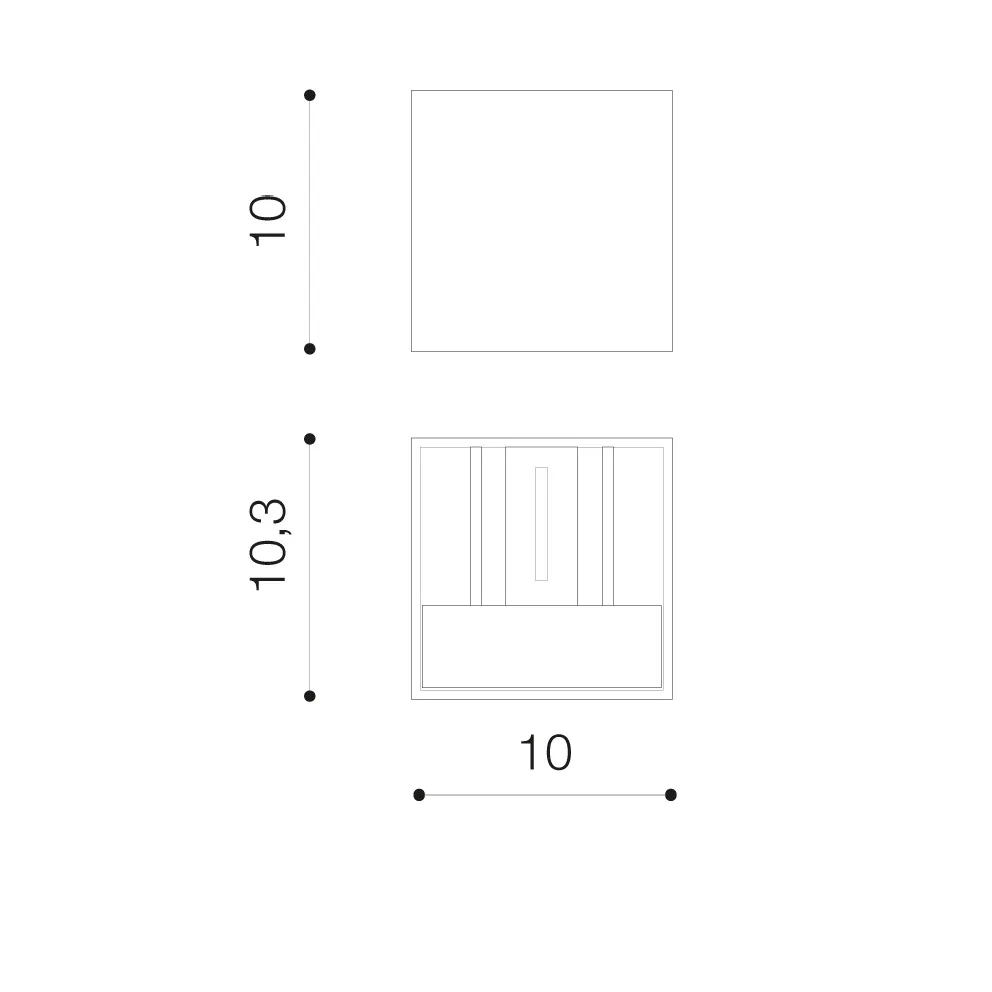 Aplică GAMBINO, negru, finisaj mat, 230V, LED, 2x6W, 303lm, 3000K, CRI ≥80, IP54 2