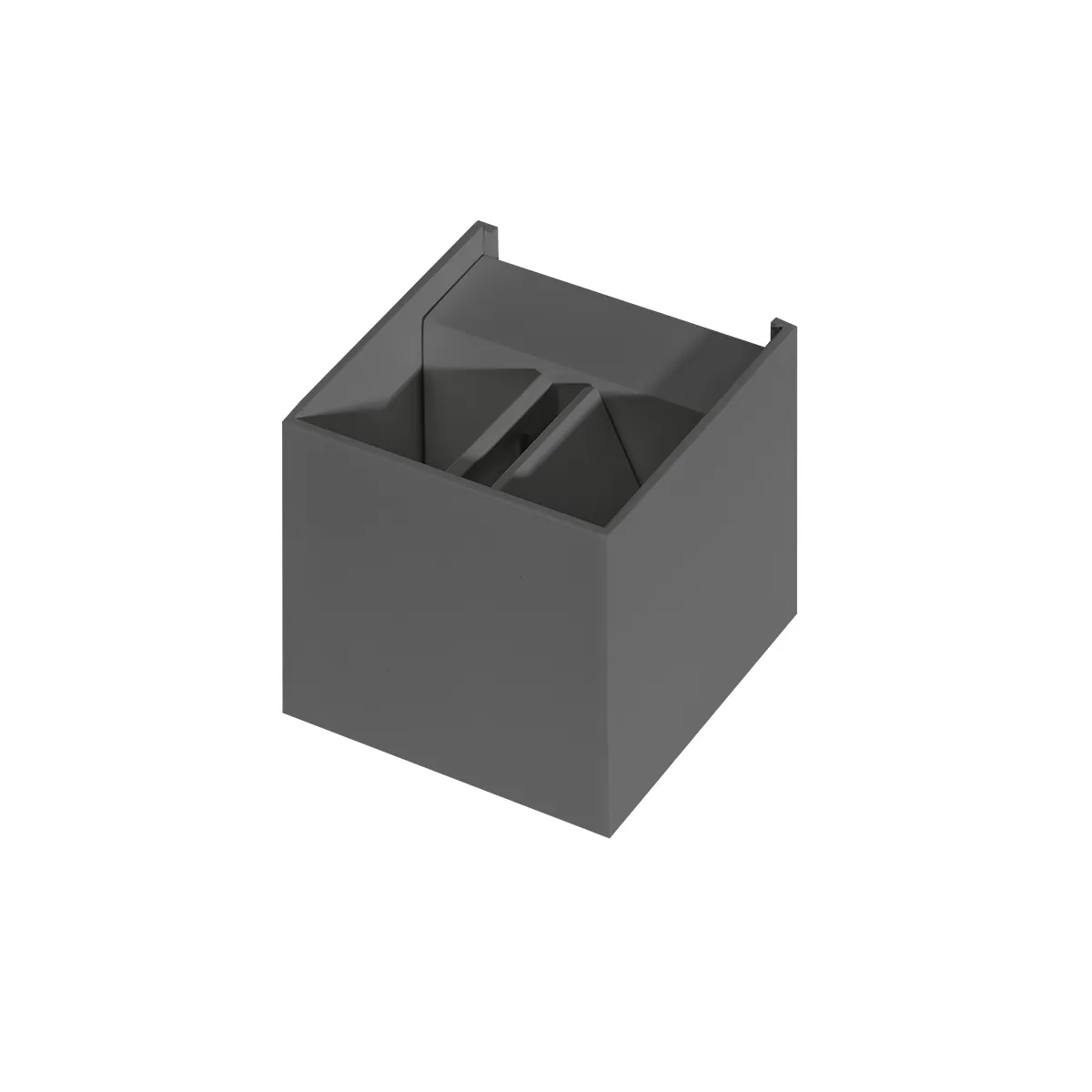 Aplică GAMBINO, gri închis, finisaj mat, 230V, LED, 2x6W, 480lm, 3000K, CRI ≥80, IP54