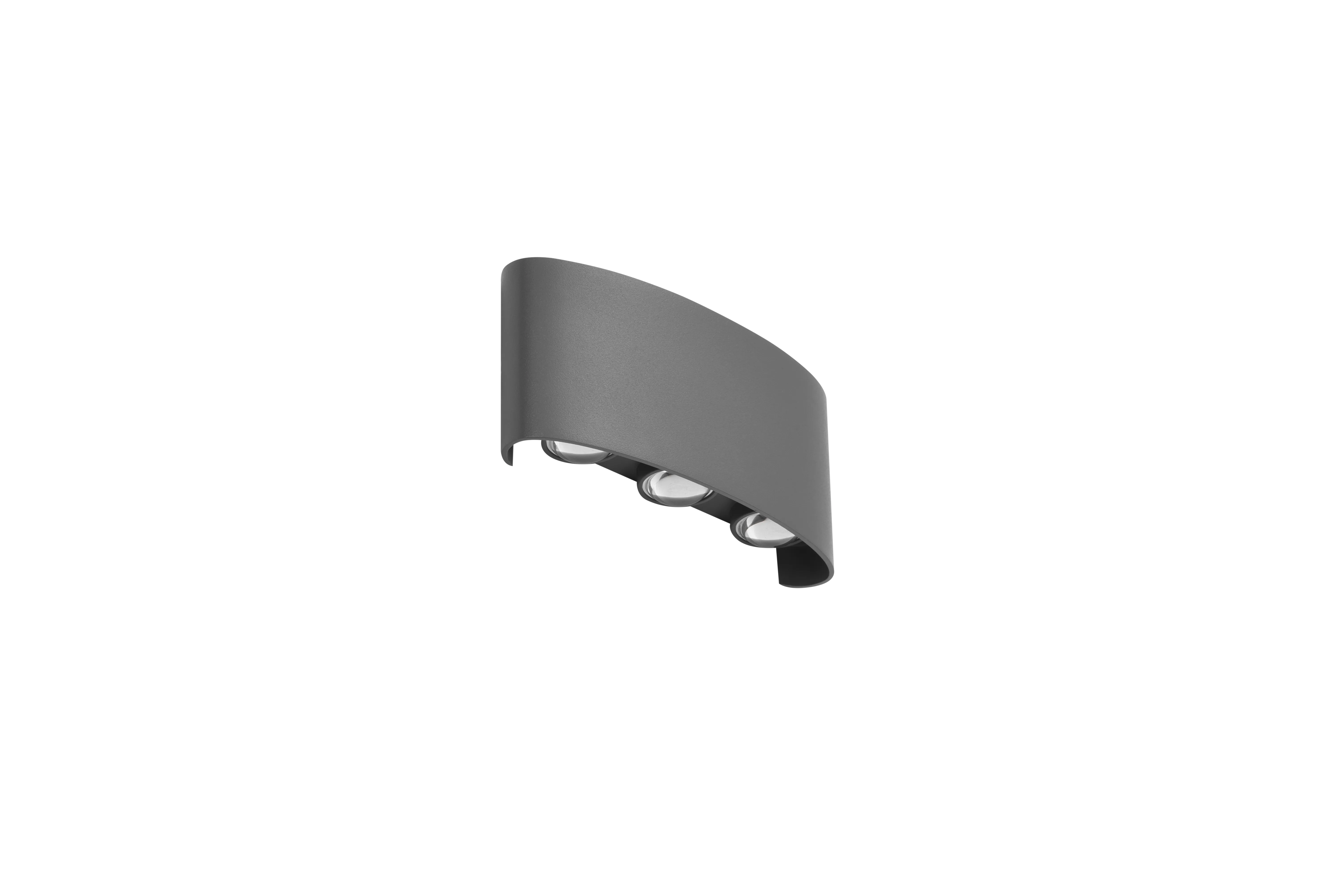 Aplică GINNA, gri închis, finisaj mat, 230V, LED, 6x6W, 508lm, 2900K, CRI ≥80, IP54