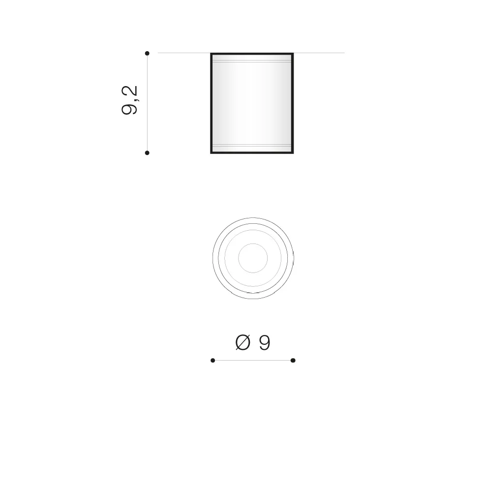 Spot aparent JOE, negru, finisaj mat, 230V, GU10, 1x40W, IP54 2