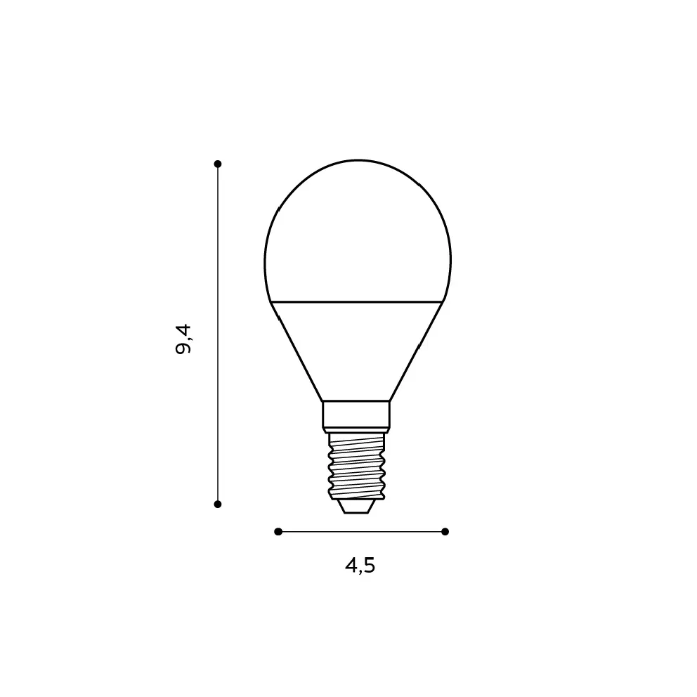 Bec LED, alb, finisaj mat, 230V, E14, 1x5W, 370lm, 2700-6500K, CRI ≥80, Dimm, CCT, RGB, IP20
