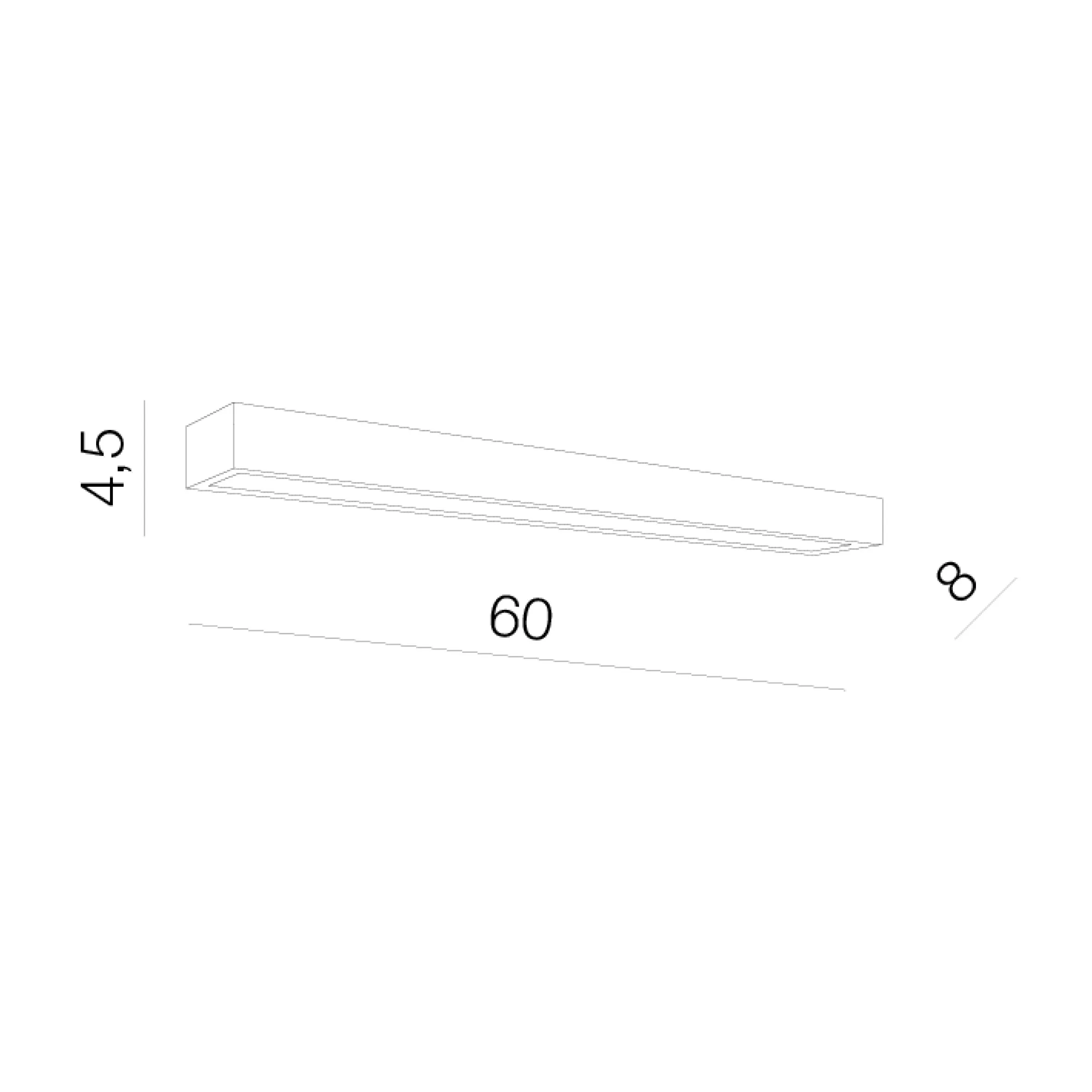 Aplică RADO, alb, finisaj mat, 230V, LED, 1x19W, 721lm, 3900K, CRI ≥80, IP44