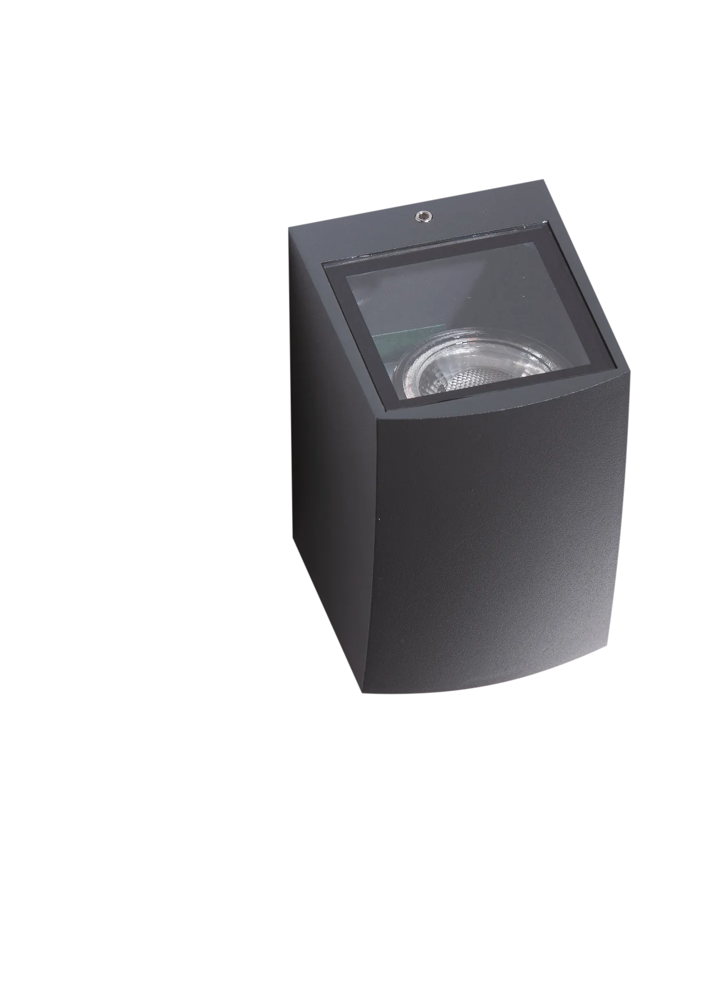Aplică REZIA, gri închis, finisaj mat, 230V, GU10, 1x40W, IP54