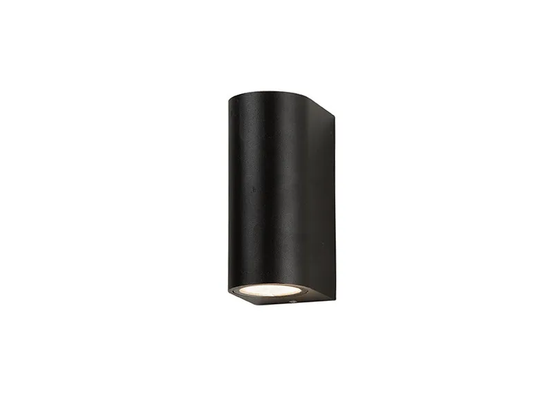 Aplică RIMINI, gri închis, finisaj mat, 230V, GU10, 2x40W, IP54