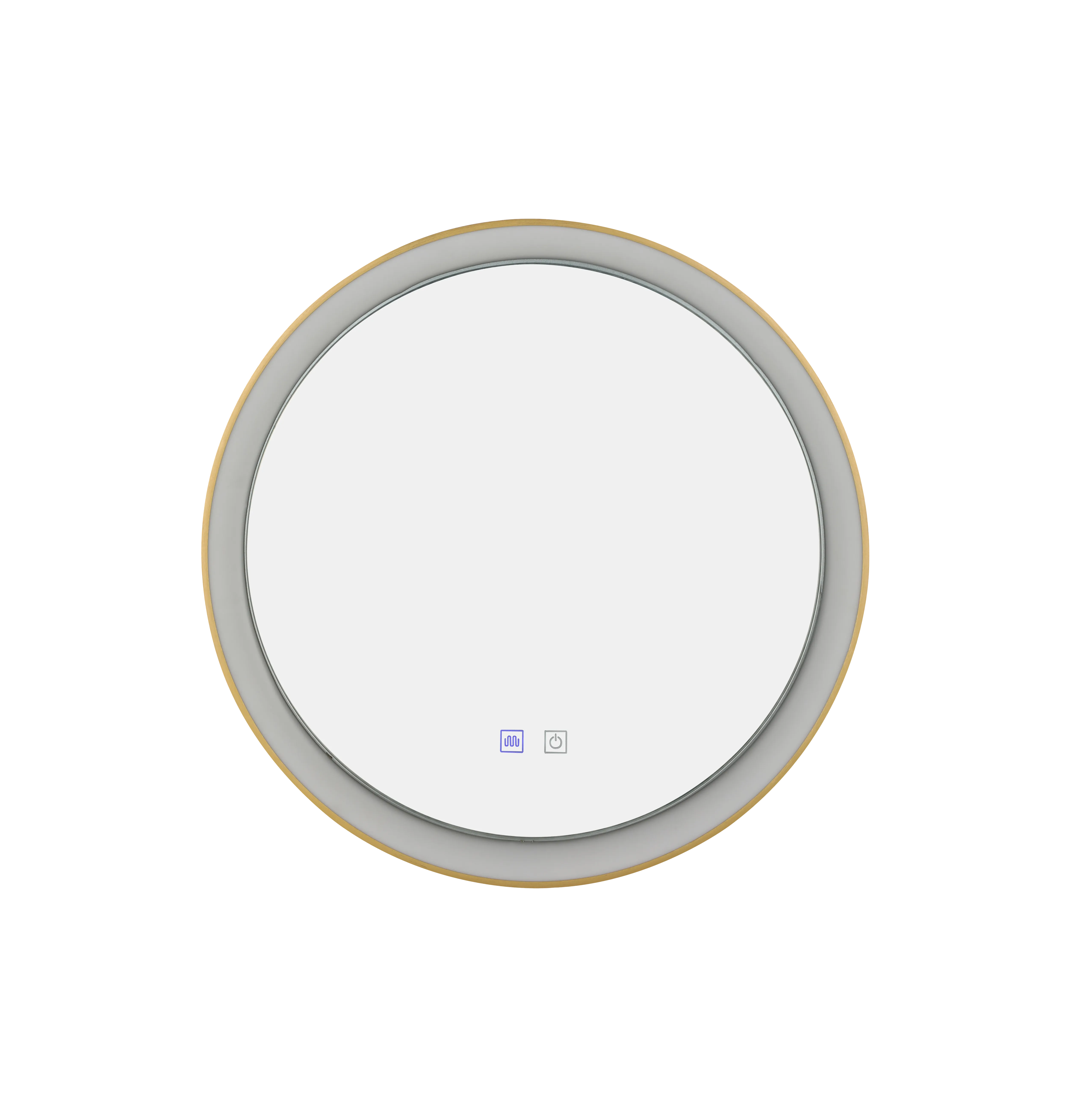 Oglindă iluminată SERGIO, auriu, finisaj periat, 230V, LED, 1x40W, 3200lm, 3000-4000K, CRI ≥80, Dimm, CCT, IP44