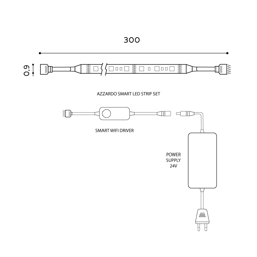 Bec SMART 4000K, transparent, 230V, LED, 36W, 1080lm, 4000K, CRI ≥80, Dimm, RGB, IP65