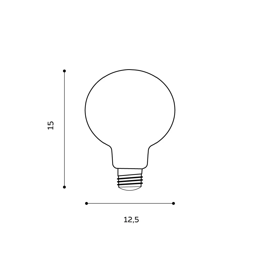 Bec, alb, finisaj mat, 230V, E27, 1x18W, 1440lm, 3000K, CRI ≥80