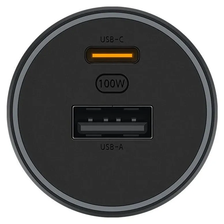 Автомобильная зарядка Xiaomi 100W Car Charger (USB-A + Type-C), Black
