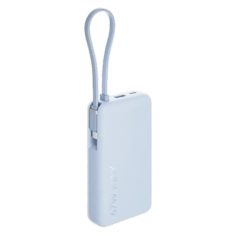 Внешний аккумулятор Xiaomi 10000mAh 67W Integrated Cable, Ice Blue