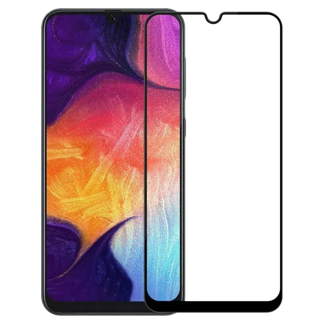 Tempered glass for Samsung A01,A10s,A20s,A30s,A51,A70,A71,M20 All Glue Black
