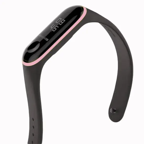 Curelusa p/u Mi Band 3 Negru/Roz