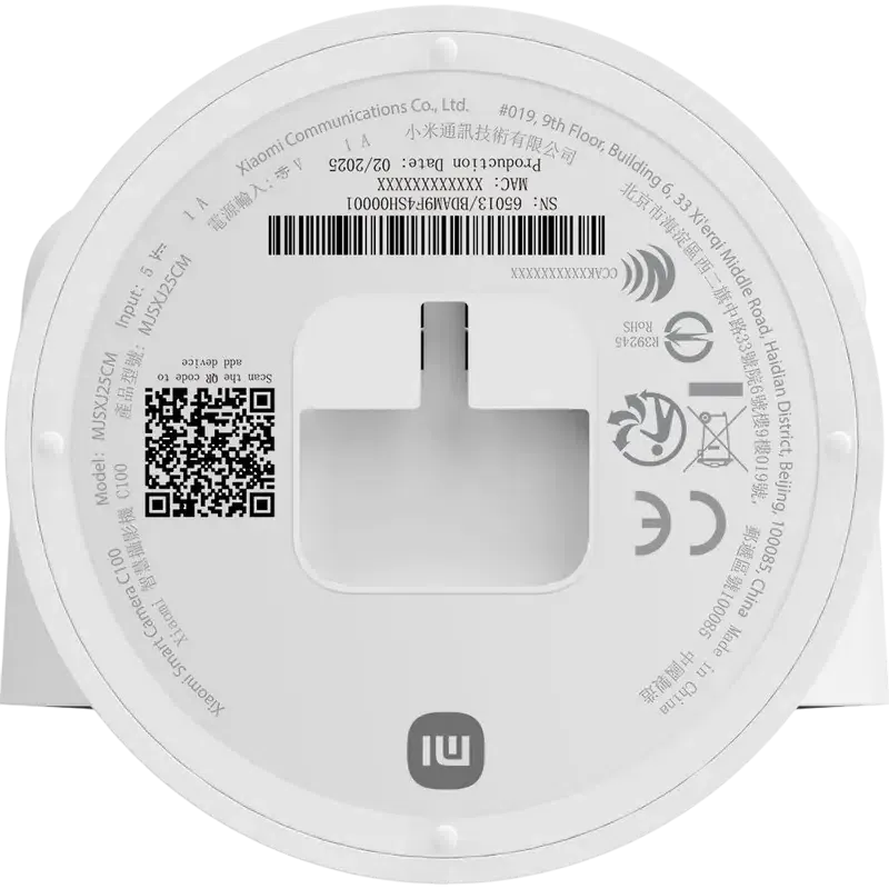 Camera de supraveghere Smart Xiaomi Home Camera C100, Alb