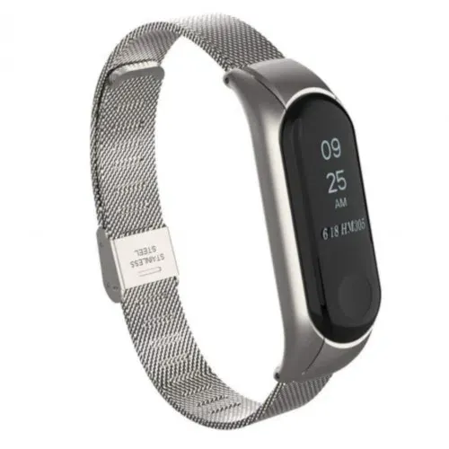 Curelusa din metal pentru Mi Band 3/4 Silver