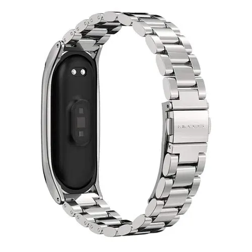 Curelușă din metal 2 pentru Mi Band 3/4/5/6 Silver