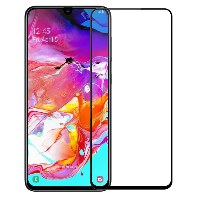 Tempered glass for Samsung A01,A10s,A20s,A30s,A51,A70,A71,M20 All Glue Black
