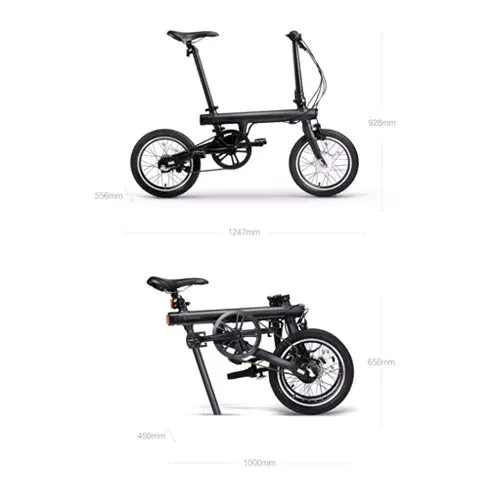 Bicicletă electrică Xiaomi QiCycle bike Negru