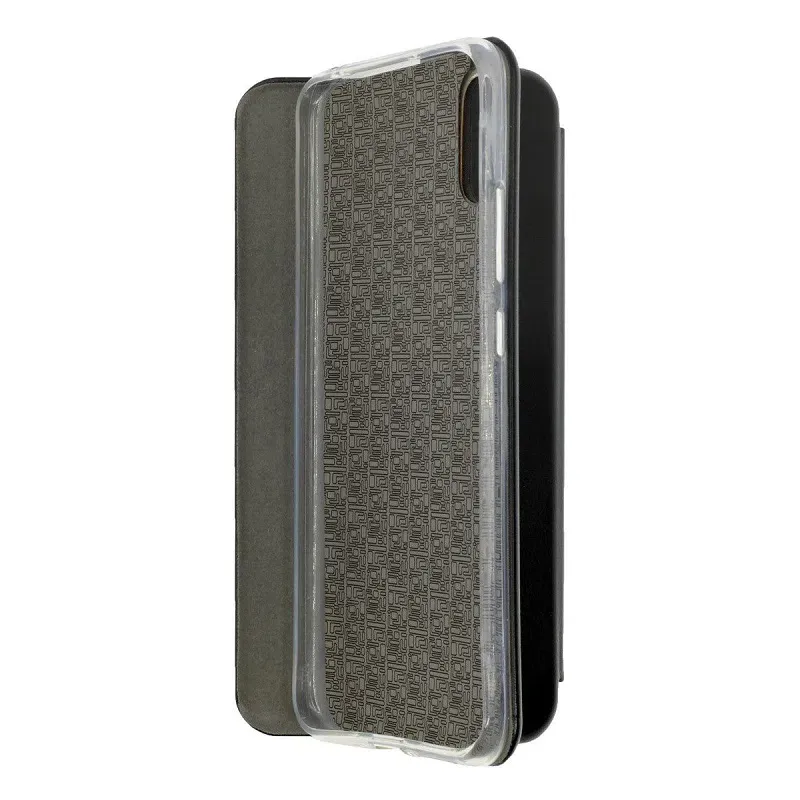 Flip case Smooth/plain leather for Xiaomi Black