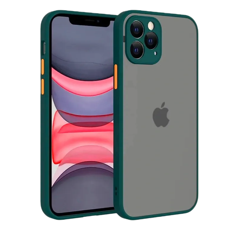 Shockproof armored matte case Green for iPhone 13 Series