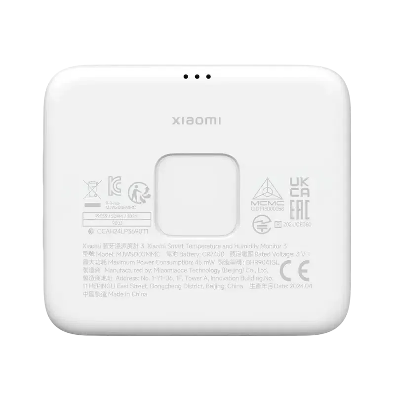 Senzor de temperatură și umiditate Xiaomi Mi Temperature and Humidity Monitor 3, White