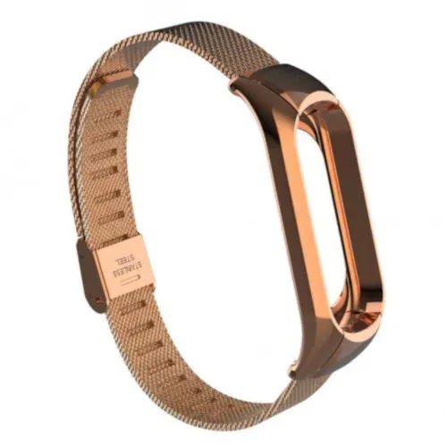 Curelusa din metal pentru Mi Band 3/4 Gold