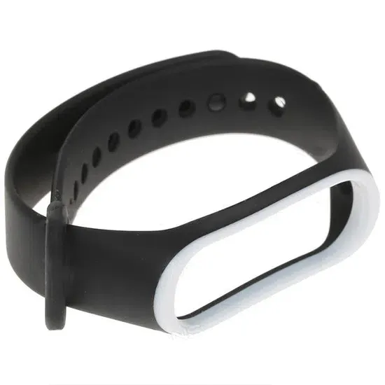 Curelusa p/u Mi Band 3 Negru/Alb