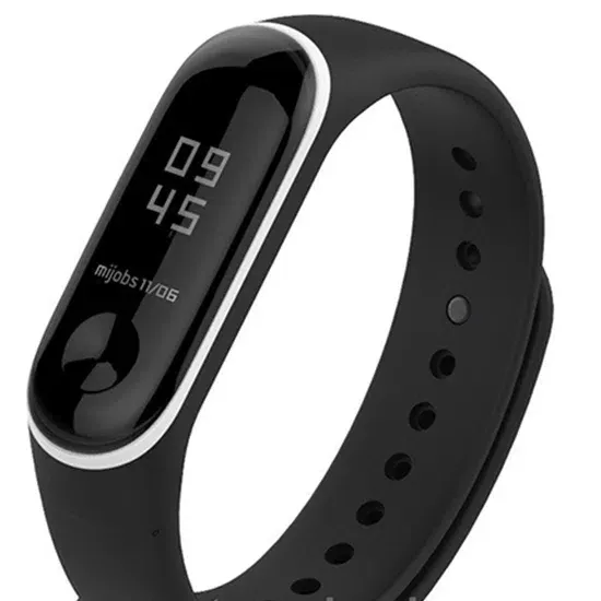 Curelusa p/u Mi Band 3 Negru/Alb