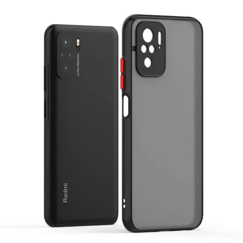 Shockproof armored matte case for Xiaomi Black
