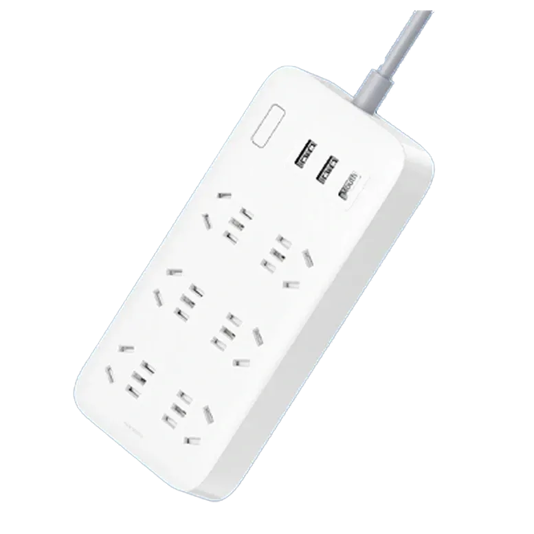 Prelungitor Xiaomi Mi Power Strip 6 /3 USB White (Filtru de rețea)+adapter