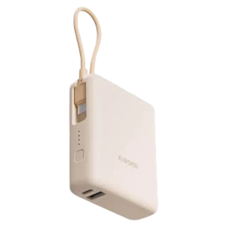 Портативное зарядное устройство Xiaomi Power Bank (Integrated Cable), Tan