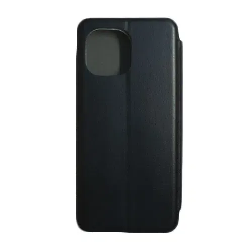Flip case Smooth/plain leather for Xiaomi Mi 11/Mi 11i/Mi 11 Lite/Mi 11 Lite 5G/11Lite 5G NE Black