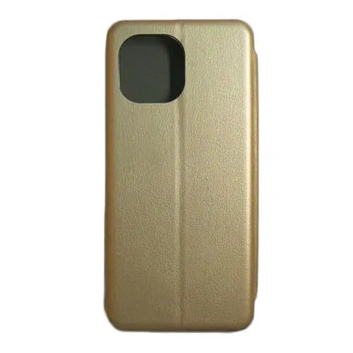 Flip case Smooth/plain leather for Xiaomi Mi 11/Mi 11i/Mi 11 Lite/Mi 11 Lite 5G/11Lite 5G NE Gold