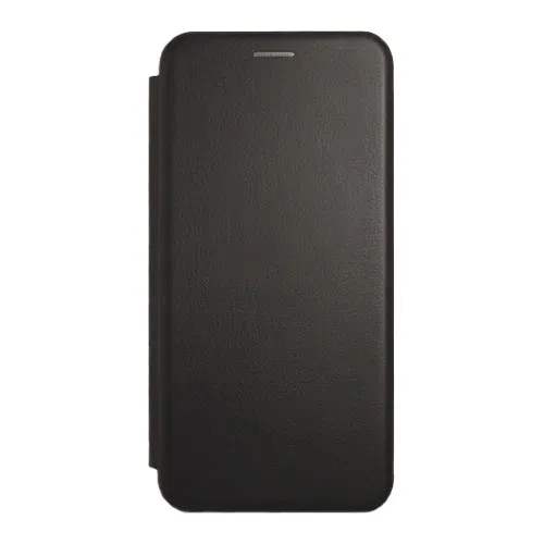 Flip case Smooth/plain leather for Xiaomi Black