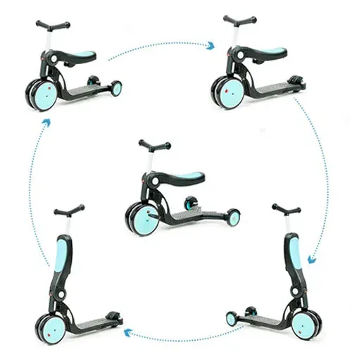 Tricicleta BeBehoo 3 In 1 Kids Balance Tricycle Red