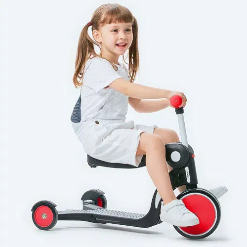 Tricicleta BeBehoo 3 In 1 Kids Balance Tricycle Red