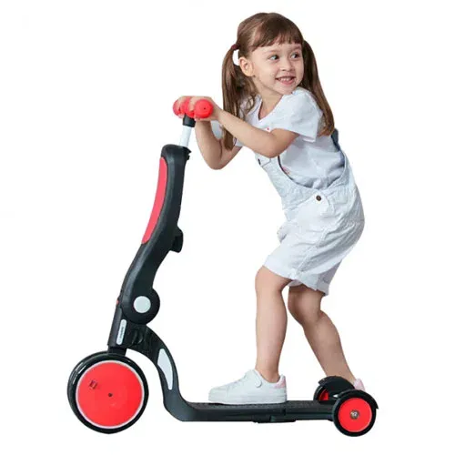 Tricicleta BeBehoo 3 In 1 Kids Balance Tricycle Red