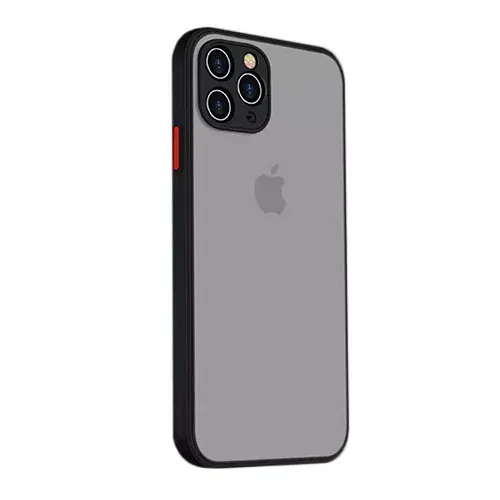 Shockproof armored matte case for iPhone 12 Mini/12/12 Pro/12 Pro Max Black