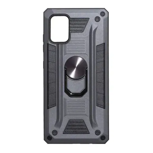Robot case with ring for Samsung Galaxy A51 Silver
