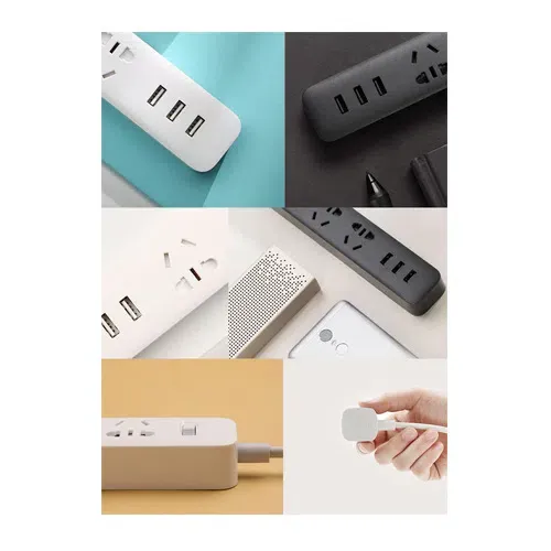 Prelungitor Mi Power Strip 3 USB Black