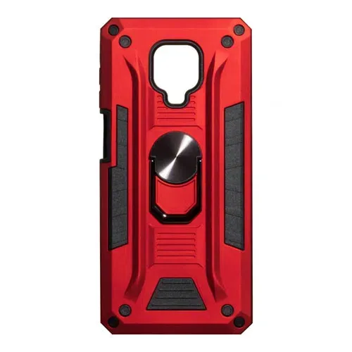 Robot case with ring for Xiaomi Redmi Note 9S/9 Pro/Pro Max Red