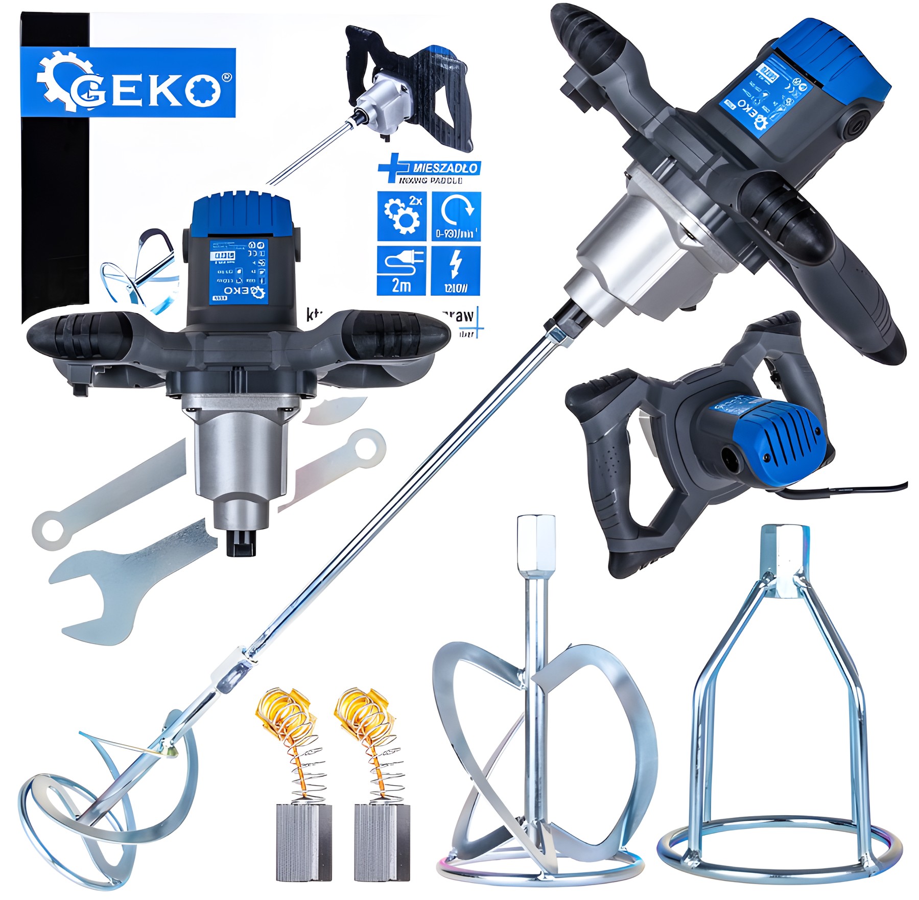 Mixer electric pentru vopsele si mortare 1200W 2 viteze mixer suplemintar G80210