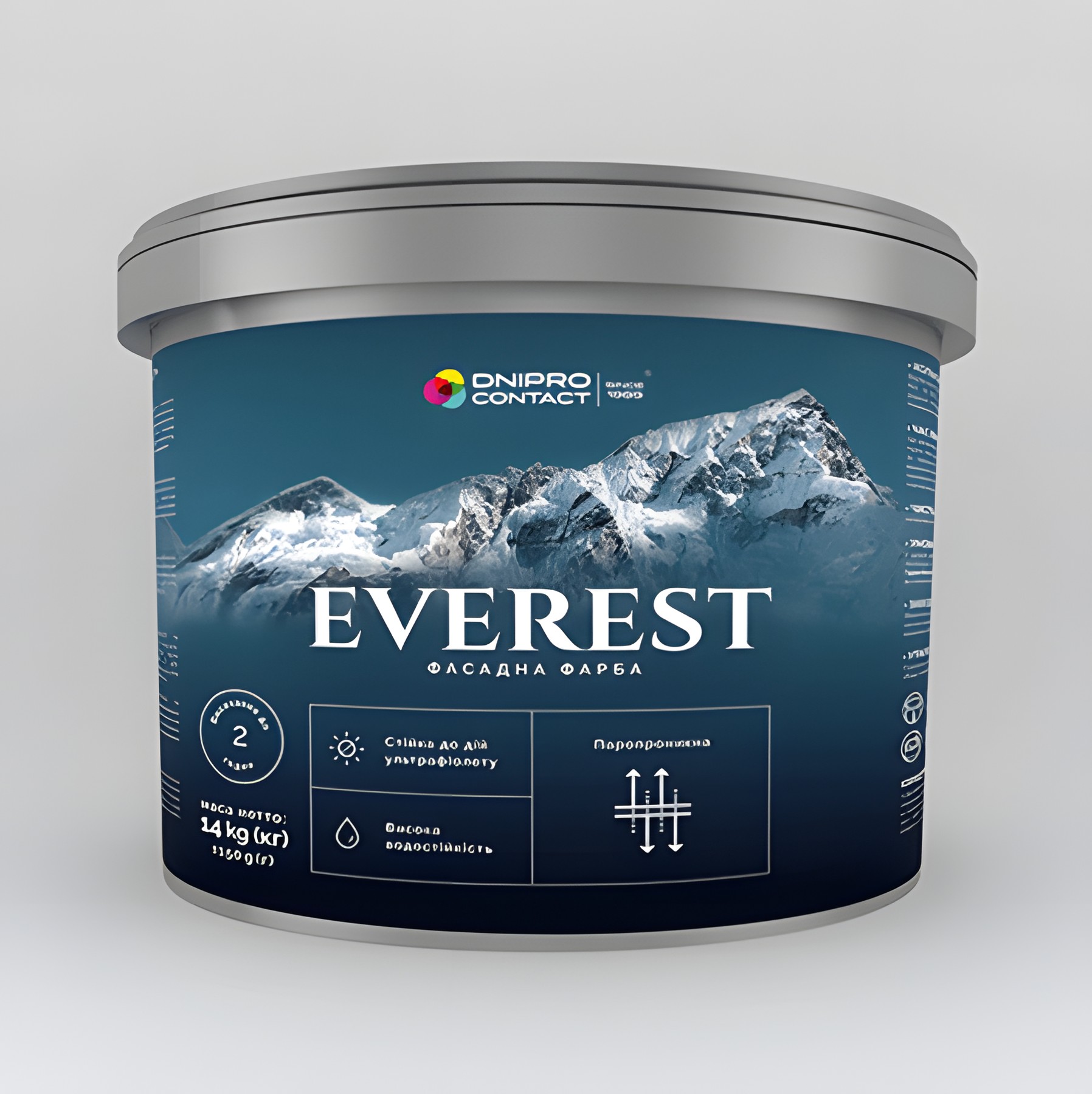 Vopsea acrilica pentru fatade "EVEREST" 7kg