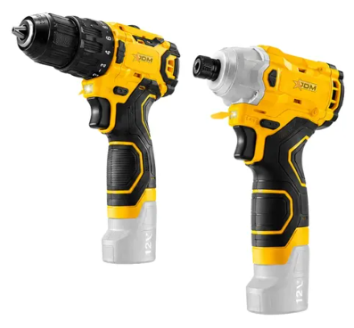 Set masina de gaurit cu percutie si masina de insurubat cu impact pe acumulator litiu-ion 12V UY-IKC12451CH