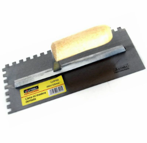 Gletiera zimtata cu maner de lemn 280x125mm 10x10mm LLD103 UYUSTOOLS