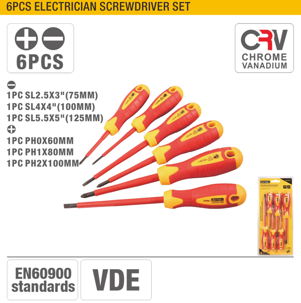 Set surubelnite izolate 1000V 6 piese DES06J UYUSTOOLS