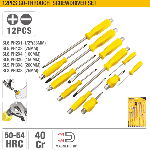 Set surubelnite de impact 12 piese DEG12AU UYUSTOOLS
