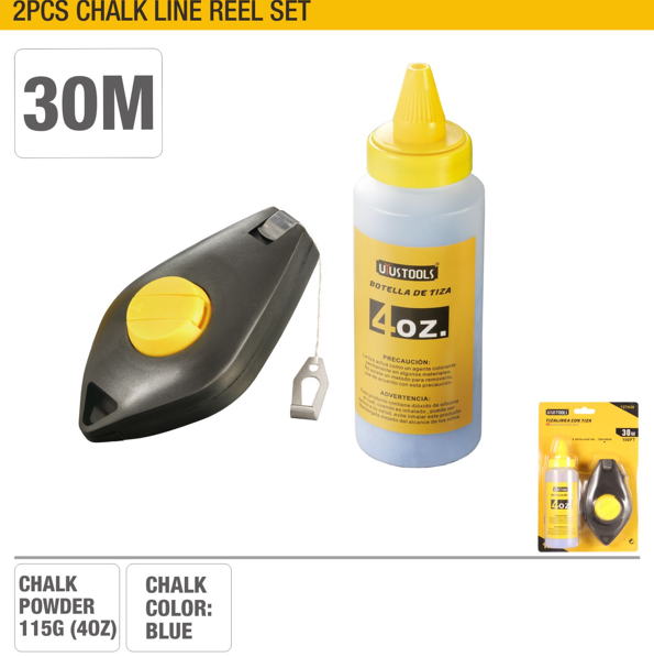 Dispozitiv de trasat cu fir cu creta 2buc 30m TZT030 UYUSTOOLS
