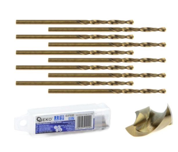 Burghiu cobalt HSS pentru metal, 2mm G37020